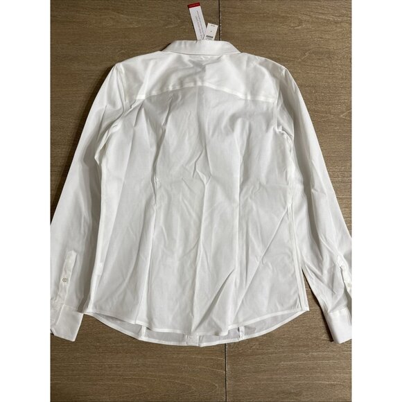 TALBOTS Non-Iron Perfect Shirt Women's Size 4 White NWT! - Picture 5 of 5